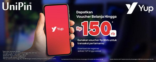 Nikmati Promo Spesial Yup x UniPin, Diskon Hingga Rp150.000!
